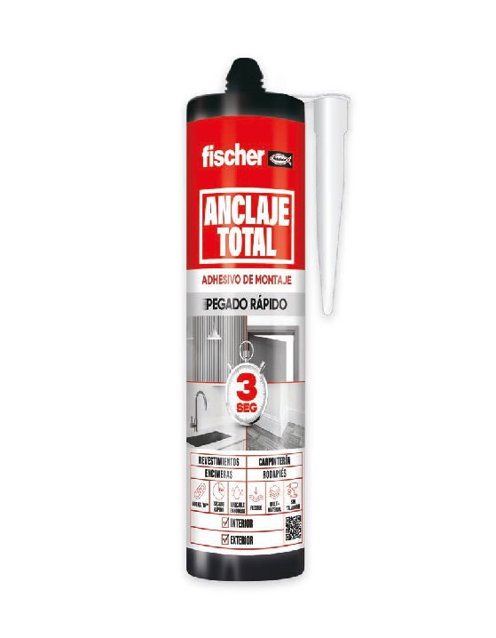ANCLAJE TOTAL ADHESIVO DE MONTAJE PEGADO RAPIDO BLANCO