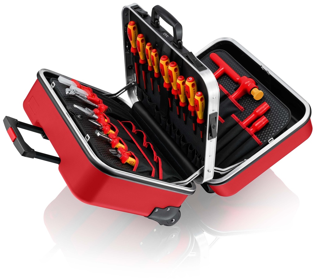 MALETA DE HERRAMIENTAS "BIG TWIN MOVE RED" COMPETENCIA ELÉCTRICA KNIPEX 98 99 15