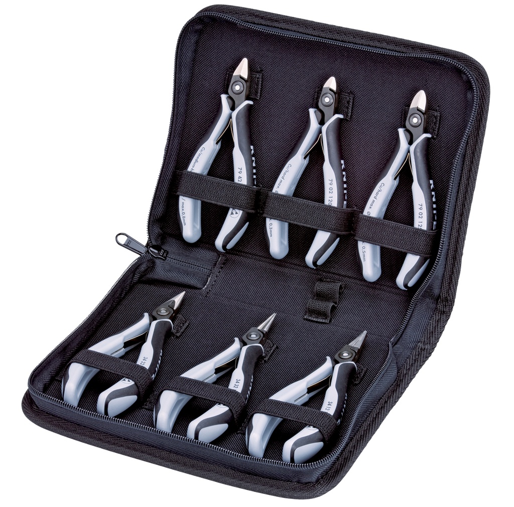 ESTUCHE CON ALICATES DE ELECTRÓNICA KNIPEX 00 20 16 P ESD