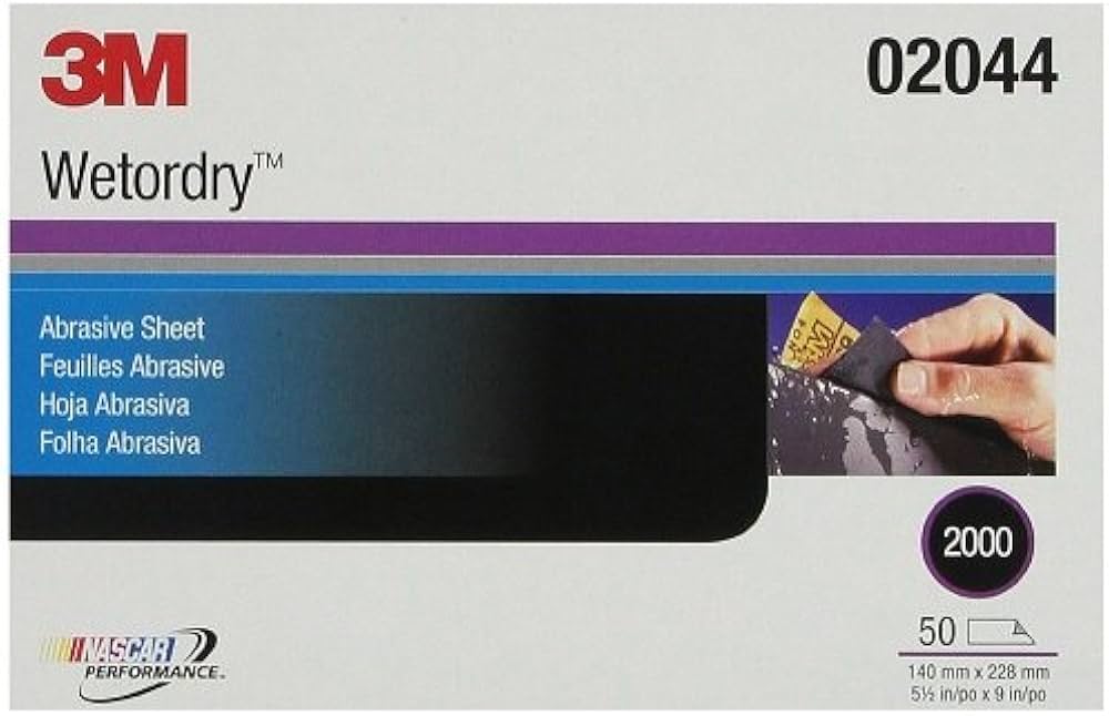 HOJA ABRASIVA IMPERMEABLE 401Q 138 mm X 230 mm Gr.2000