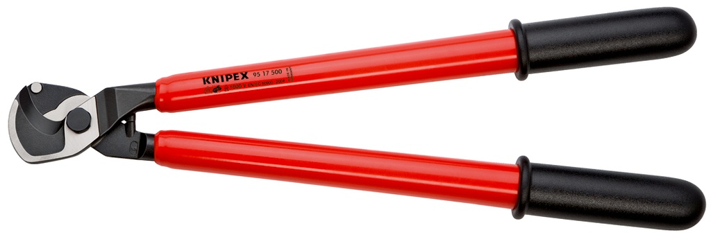 KNIPEX 95 17 500 TIJERAS CORTACABLES AISLADOS POR INMERSIÓN EN PLÁSTICO REFORZADO, SEGÚN NORMA VDE 500 MM
