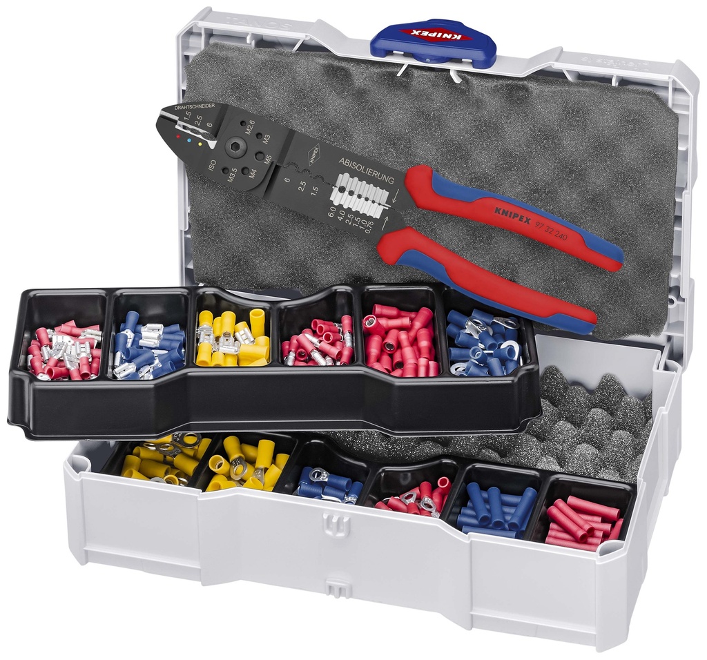 KNIPEX 97 90 26 SURTIDO DE CRIMPADO PARA TERMINALES 265 MM