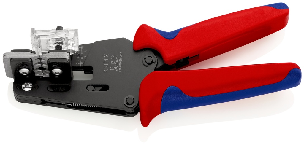 KNIPEX 12 12 12 ALICATE PELACABLES DE PRECISIÓN CON CUCHILLAS DE FORMA PRECISA 4/6/10MM² CON MANGOS MULTICOMPONENTES BARNIZADOS 195 MM
