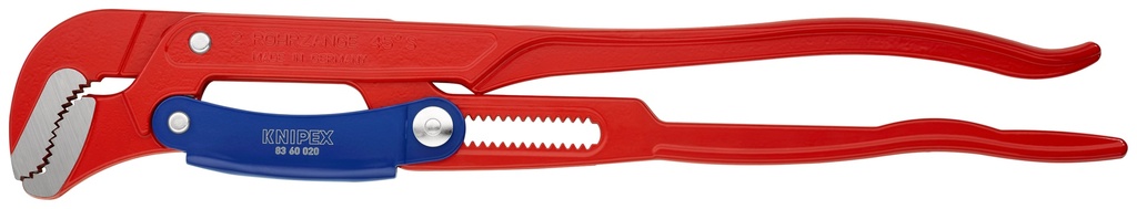 KNIPEX 83 60 020 LLAVE PARA TUBOS EN FORMA DE S CON AJUSTE RÁPIDO RECUBIERTO DE PINTURA PULVERIZADA, ROJO 560 MM
