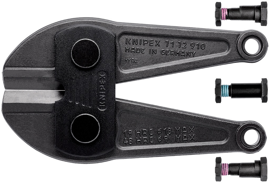 KNIPEX 71 79 910 CABEZAL DE CORTE DE RECAMBIO PARA 71 72 910 INCLUYE TORNILLOS