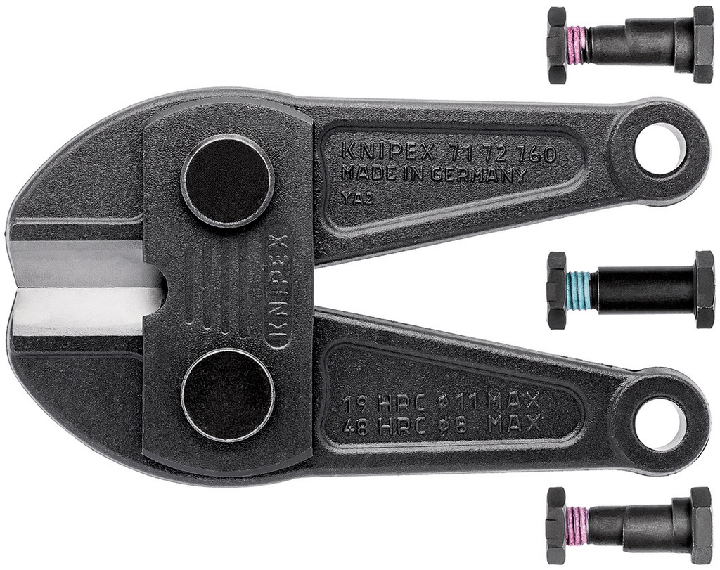KNIPEX 71 79 760 CABEZAL DE CORTE DE RECAMBIO PARA 71 72 760 INCLUYE TORNILLOS