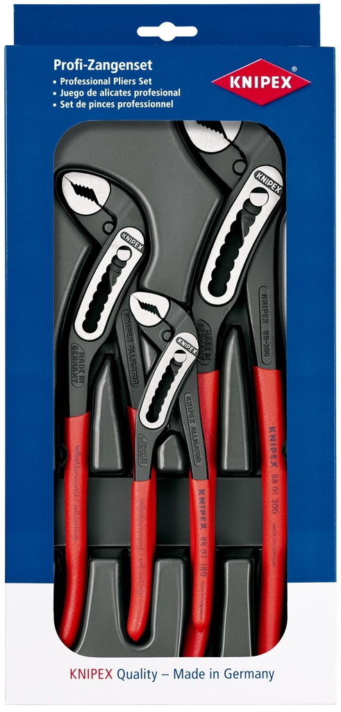 KNIPEX 00 20 09 V03 PAQUETE ALLIGATOR® 1 X 88 01 180, 1 X 88 01 250, 1 X 88 01 300