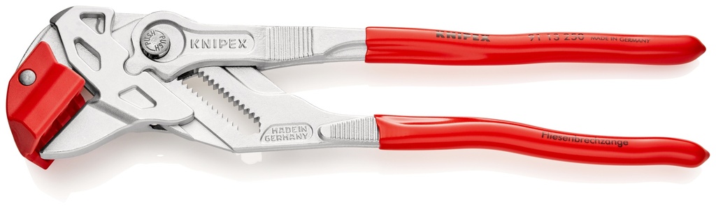 KNIPEX 91 13 250 SB TENAZA PARA CORTAR BALDOSAS Y AZULEJOS RECUBIERTOS DE PLÁSTICO CROMADO 250 MM
