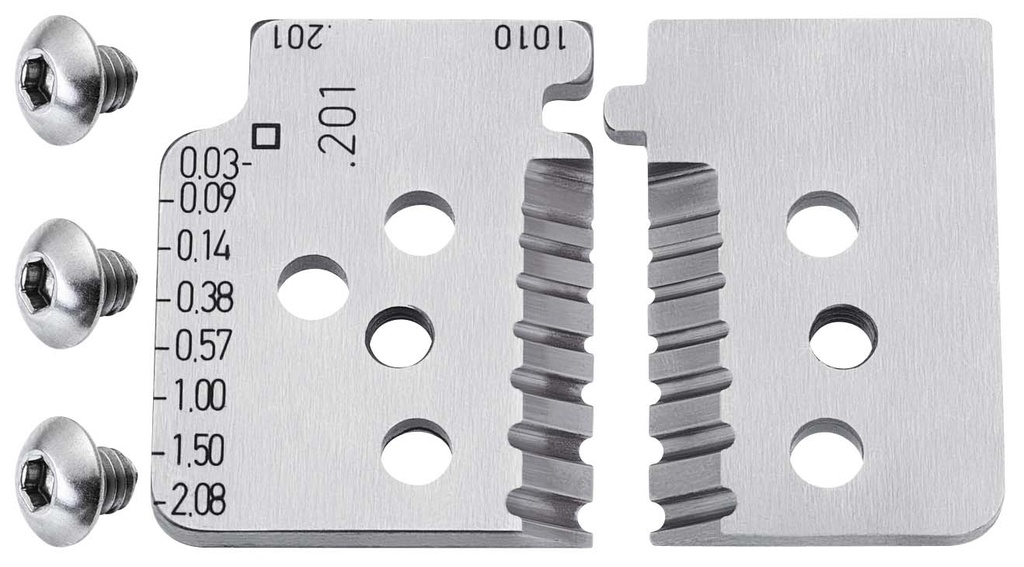 KNIPEX 12 19 02 1 JUEGO DE CUCHILLAS DE RECAMBIO PARA 12 12 02