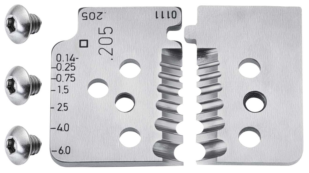 KNIPEX 12 19 06 1 JUEGO DE CUCHILLAS DE RECAMBIO PARA 12 12 06