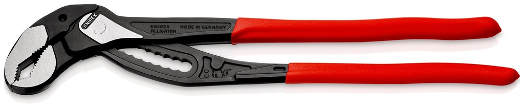 KNIPEX 88 01 400 SB ALLIGATOR® XL LLAVE PARA TUBOS Y TENAZA PARA BOMBAS DE AGUA MANGOS PLASTICOS POR INMERSIÓN ANTIDESLIZANTES NEGRO ATRAMENTADO 400 MM