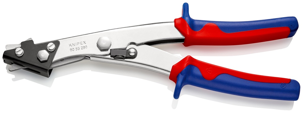 KNIPEX 90 55 280 EAN CIZALLA PARA CHAPA CON MANGOS MULTICOMPONENTES NIQUELADO 280 MM
