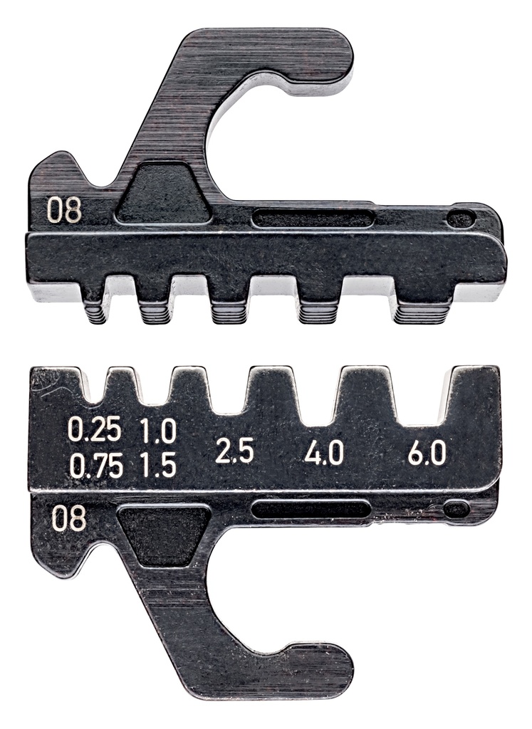 KNIPEX 97 39 08 MORDAZA INTERCAMBIABLE PARA PUNTERAS HUECAS AISLADAS Y NO AISLADAS 0,25 - 6 MM²
