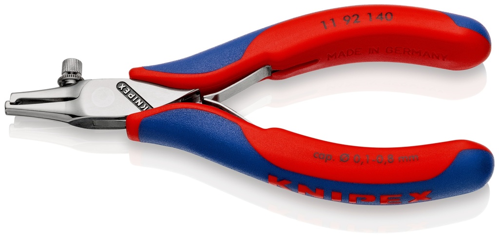 KNIPEX 11 92 140 PELACABLES PARA ELECTRÓNICA CON MANGOS MULTICOMPONENTES 140 MM