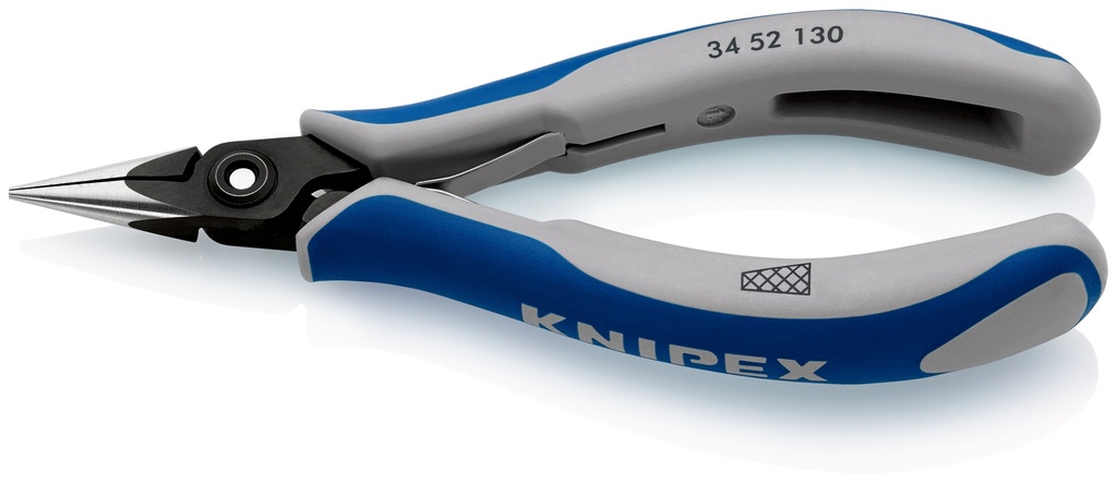 KNIPEX 34 52 130 ALICATE DE PRECISIÓN DE MONTAJE PARA ELECTRÓNICA CON MANGOS MULTICOMPONENTES BARNIZADOS 130 MM