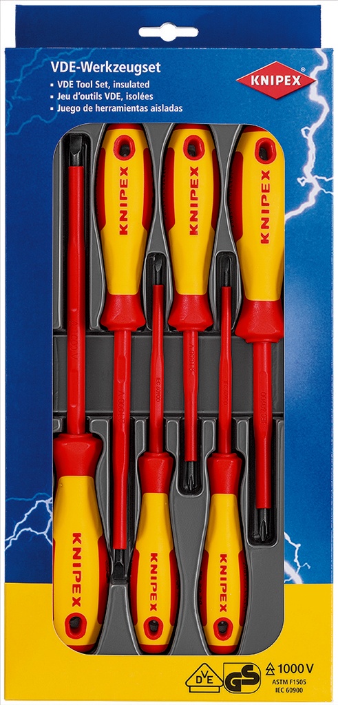 KNIPEX 00 20 12 V01 JUEGO DE DESTORNILLADORES DE 6 PIEZAS