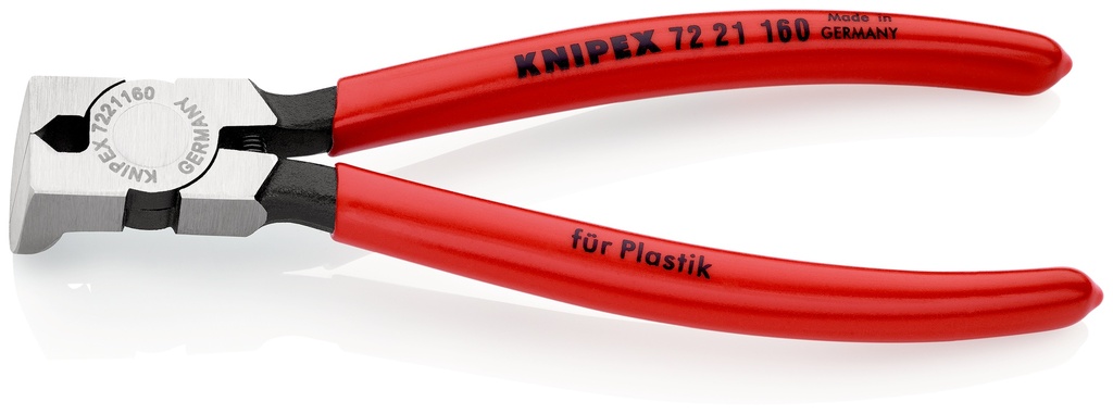 KNIPEX 72 21 160 ALICATES DE CORTE DIAGONAL PARA PLÁSTICOS RECUBIERTOS DE PLÁSTICO 160 MM