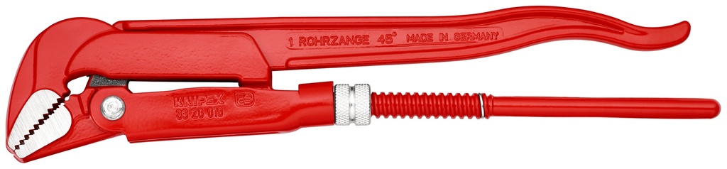 KNIPEX 83 20 010 LLAVE PARA TUBOS A 45° RECUBIERTO DE PINTURA PULVERIZADA, ROJO 320 MM