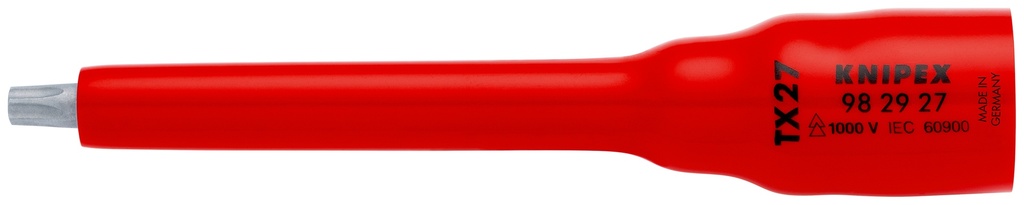 KNIPEX 98 29 27 VASO (DOBLE HEXÁGONO) PARA TX27 123 MM