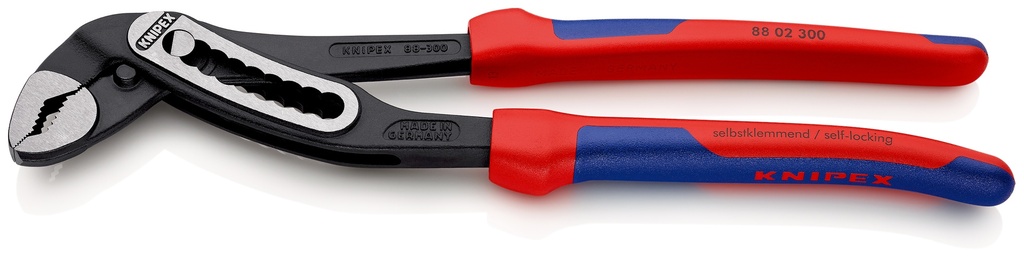 KNIPEX 88 02 300 ALLIGATOR® TENAZA DE AGARRE CON MANGOS MULTICOMPONENTES NEGRO ATRAMENTADO 300 MM