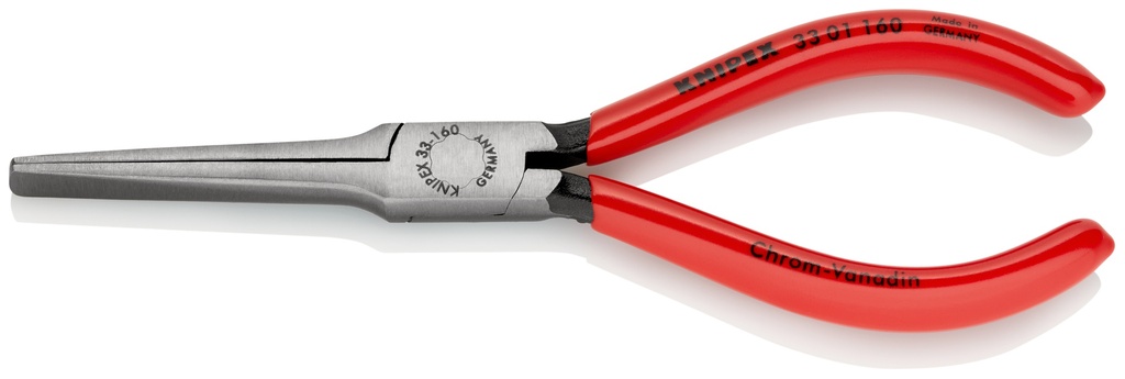 KNIPEX 33 01 160 ALICATE DE BOCA PLANA Y ANCHA RECUBIERTOS DE PLÁSTICO NEGRO ATRAMENTADO 160 MM