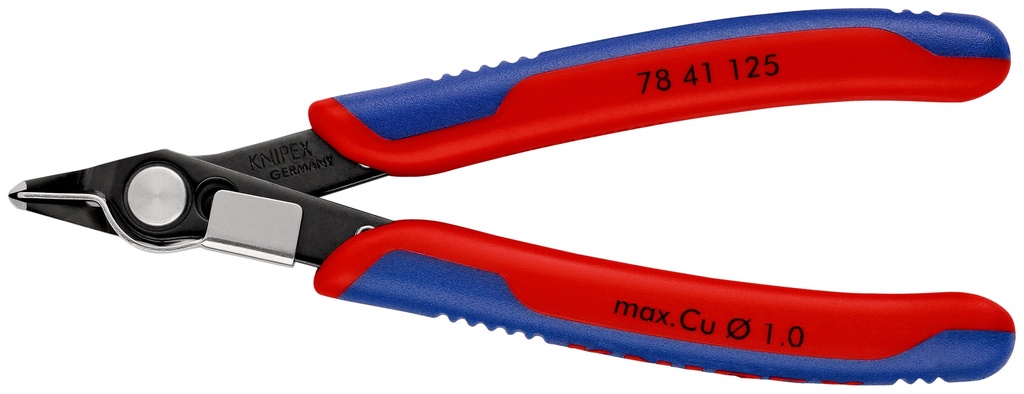 KNIPEX 78 41 125 ELECTRONIC SUPER KNIPS® CON MANGOS MULTICOMPONENTES BARNIZADOS 125 MM