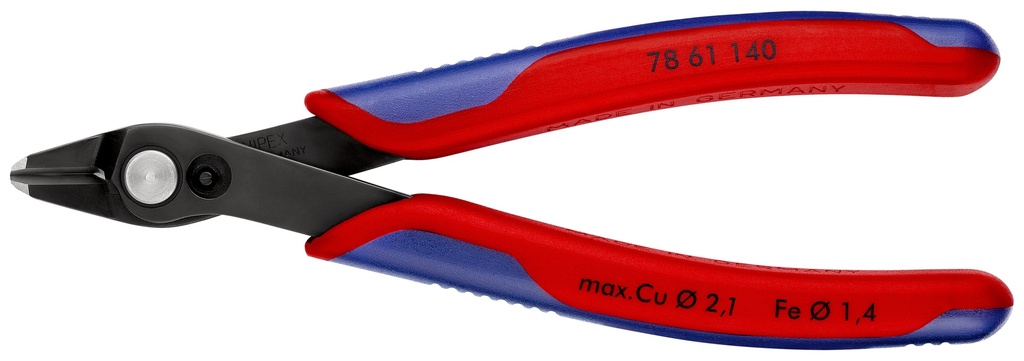 KNIPEX 78 61 140 ELECTRONIC SUPER KNIPS® XL CON MANGOS MULTICOMPONENTES BARNIZADOS 140 MM