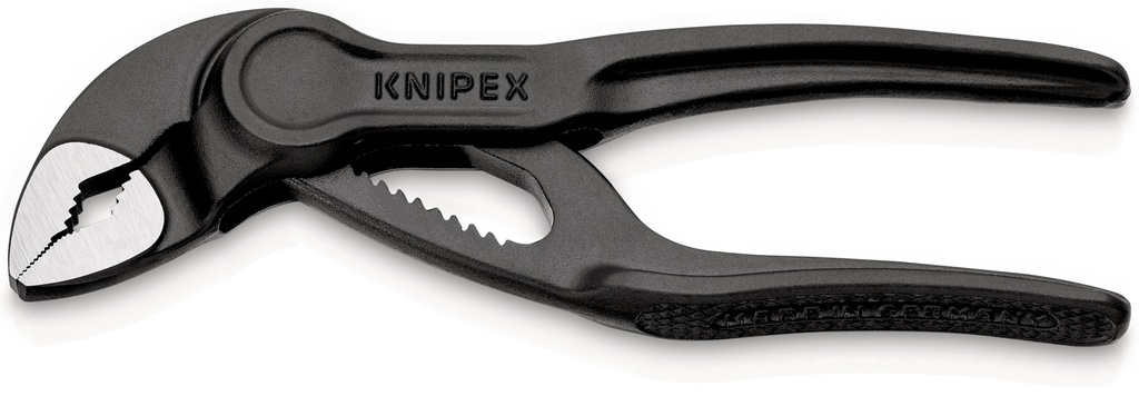 KNIPEX 87 00 100 COBRA® XS TENAZA DE AGARRE SUPERFICIE RUGOSA Y EN RELIEVE GRIS ATRAMENTADO 100 MM