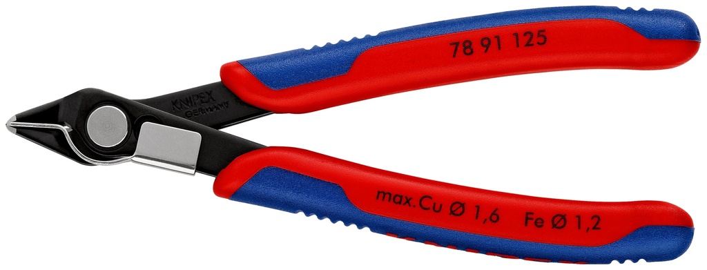 KNIPEX 78 91 125 ELECTRONIC SUPER KNIPS® CON MANGOS MULTICOMPONENTES BARNIZADOS 125 MM