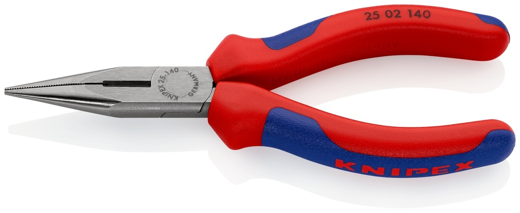 KNIPEX 25 02 140 ALICATE DE MONTAJE (ALICATE DE RADIO) CON MANGOS MULTICOMPONENTES NEGRO ATRAMENTADO 140 MM