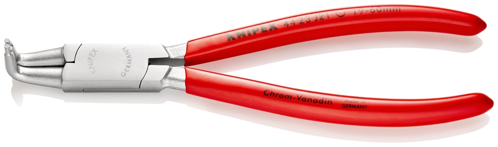 KNIPEX 44 23 J21 ALICATE PARA ARANDELAS PARA ARANDELAS INTERIORES EN TALADROS RECUBIERTOS DE PLÁSTICO CROMADO 170 MM