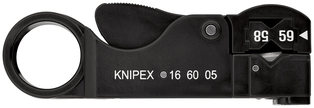 KNIPEX 16 60 05 SB PELACABLES PARA CABLES COAXIALES  105 MM