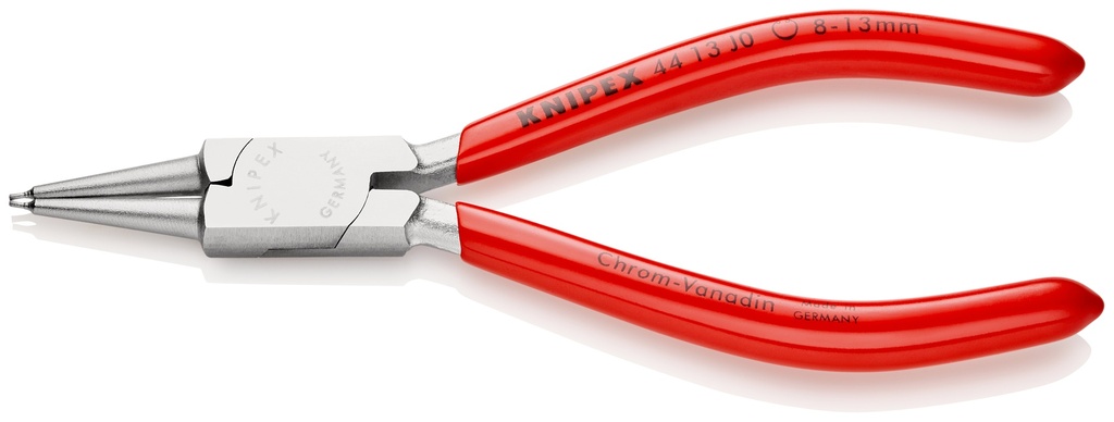 KNIPEX 44 13 J0 ALICATE PARA ARANDELAS PARA ARANDELAS INTERIORES EN TALADROS RECUBIERTOS DE PLÁSTICO CROMADO 140 MM