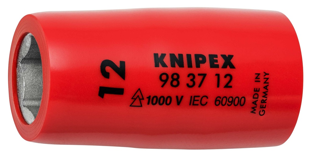 KNIPEX 98 37 12 VASO HEXAGONAL PARA TORNILLOS DE CABEZA HEXAGONAL CON CUADRADILLO 3/8" 44 MM