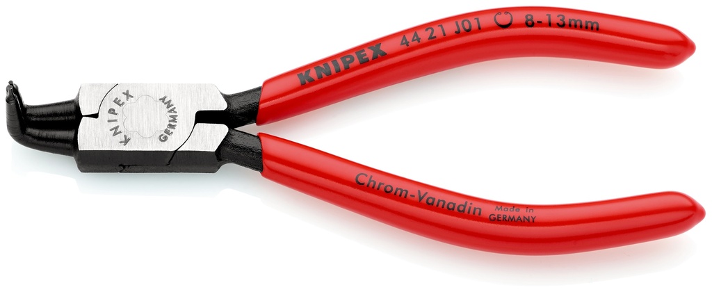 KNIPEX 44 21 J01 SB ALICATE PARA ARANDELAS PARA ARANDELAS INTERIORES EN TALADROS RECUBIERTOS DE PLÁSTICO NEGRO ATRAMENTADO 130 MM