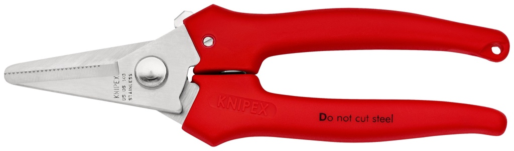 KNIPEX 95 05 140 TIJERAS UNIVERSALES CON REVESTIMIENTO DE PLÁSTICO 140 MM