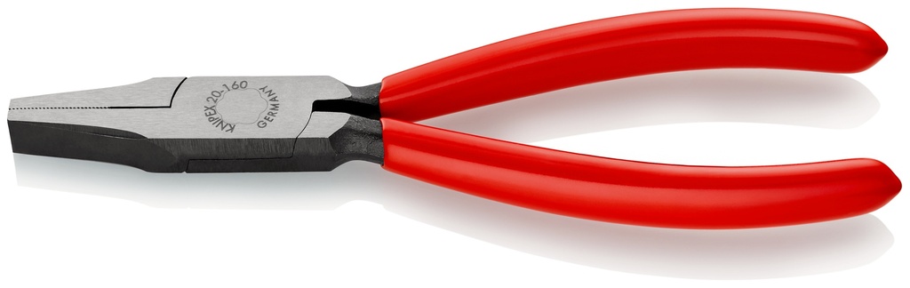 KNIPEX 20 01 160 ALICATE DE BOCA PLANA RECUBIERTOS DE PLÁSTICO NEGRO ATRAMENTADO 160 MM