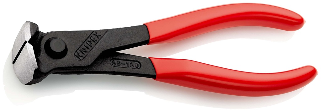 KNIPEX 68 01 160 ALICATE DE CORTE FRONTAL RECUBIERTOS DE PLÁSTICO NEGRO ATRAMENTADO 160 MM
