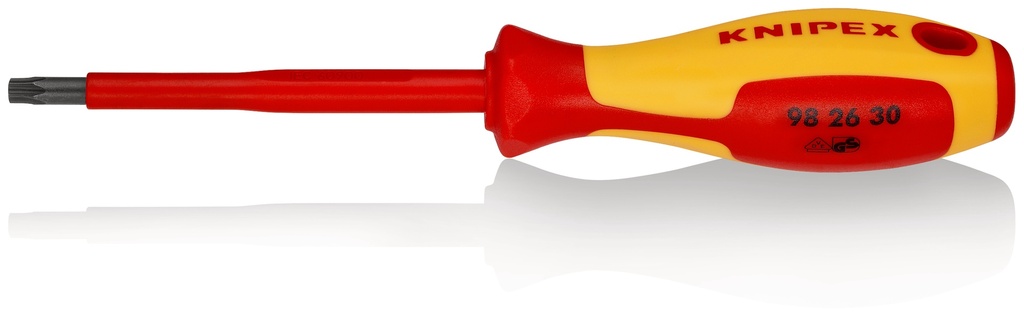 KNIPEX 98 26 30 DESTORNILLADORES PARA TORNILLOS TORX® MANGO AISLANTE EN DOS COMPONENTES, SEGÚN NORMA VDE BARNIZADOS 210 MM