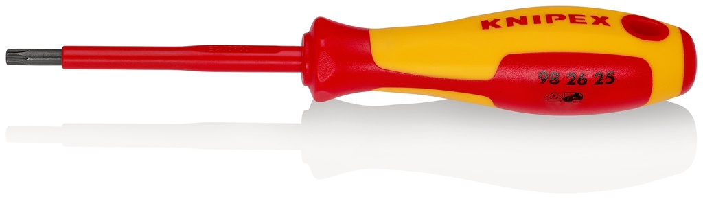 KNIPEX 98 26 25 DESTORNILLADORES PARA TORNILLOS TORX® MANGO AISLANTE EN DOS COMPONENTES, SEGÚN NORMA VDE BARNIZADOS 185 MM