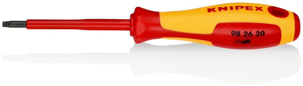 KNIPEX 98 26 20 DESTORNILLADORES PARA TORNILLOS TORX® MANGO AISLANTE EN DOS COMPONENTES, SEGÚN NORMA VDE BARNIZADOS 185 MM