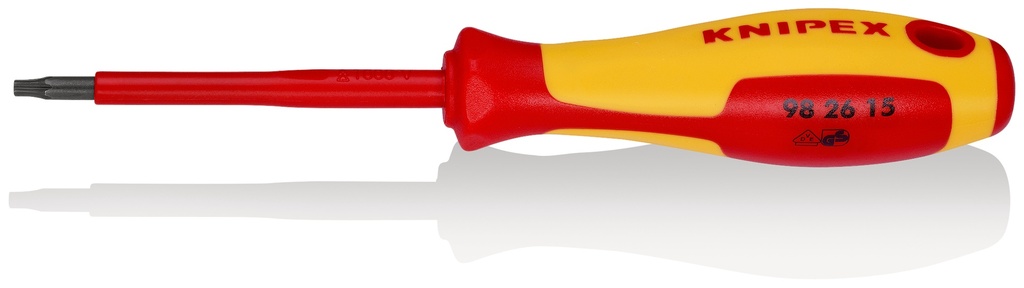 KNIPEX 98 26 15 DESTORNILLADORES PARA TORNILLOS TORX® MANGO AISLANTE EN DOS COMPONENTES, SEGÚN NORMA VDE BARNIZADOS 185 MM
