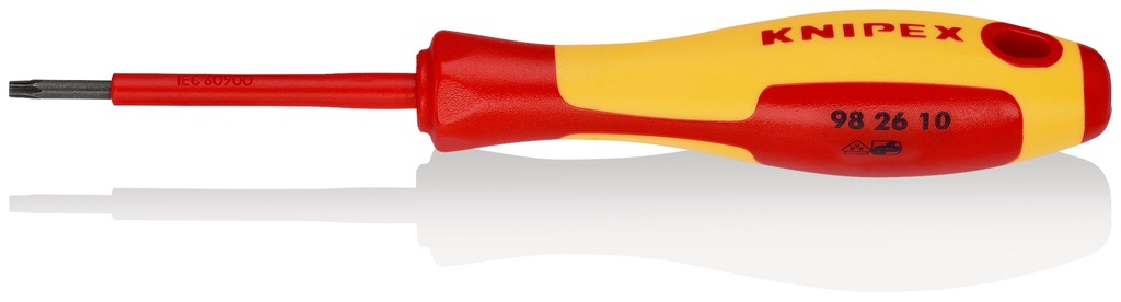 KNIPEX 98 26 10 DESTORNILLADORES PARA TORNILLOS TORX® MANGO AISLANTE EN DOS COMPONENTES, SEGÚN NORMA VDE BARNIZADOS 160 MM