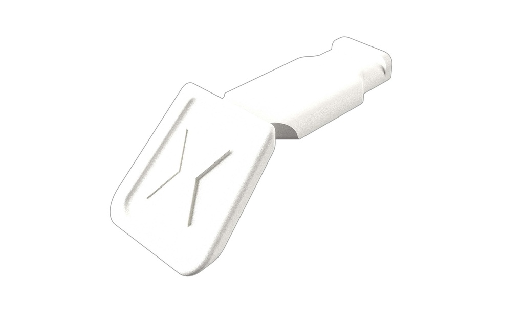 KNIPEX 00 61 10 CW COLORCODE CLIPS BLANCO (10 UNIDADES)  21 MM