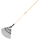 ESCOBA DIENTE PLANO PARA LIMPIEZA DE CÉSPED 3041 CON MANGO