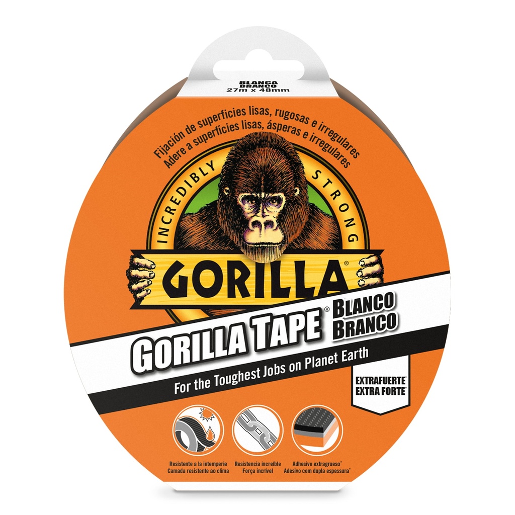 CINTA AMERICANA BLANCA 10 m x 48 mm