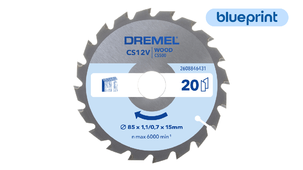 HOJA PARA MADERA DREMEL BLUEPRINT (CS500)