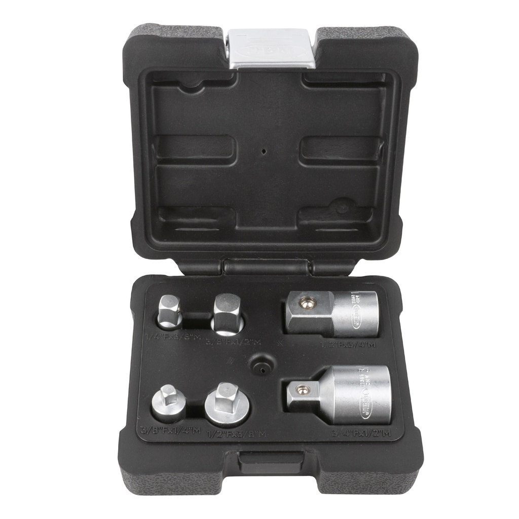 JUEGO AMPLIADORES Y REDUCTORES 1/4", 3/8", 1/2", 3/4"