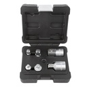 JUEGO AMPLIADORES Y REDUCTORES 1/4", 3/8", 1/2", 3/4"