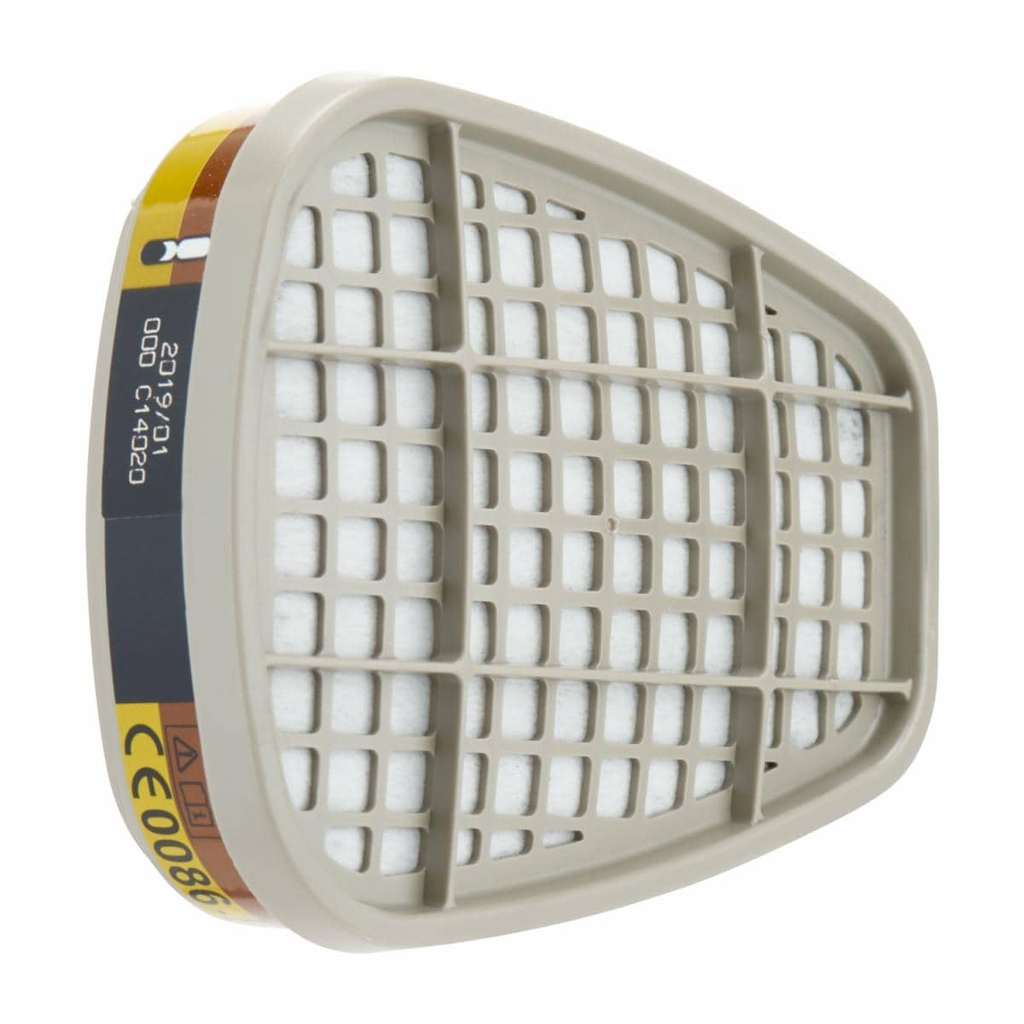 PAQUETE CON DOS FILTROS PARA GASES Y VAPORES A1 + FORMALDEHÍDO 6075